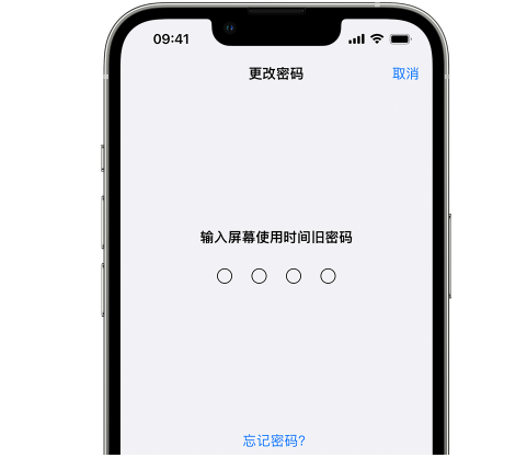 爱民iPhone屏幕维修分享iPhone屏幕使用时间密码忘记了怎么办 