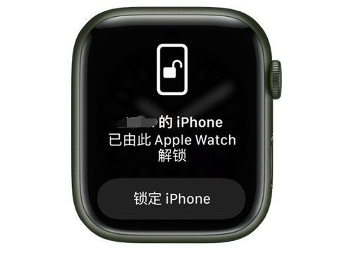 爱民苹果手机维修分享用 AppleWatch 解锁配备面容 ID 的 iPhone方法 