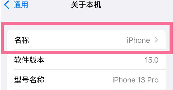 爱民苹果13维修分享iPhone 13热点名字设置教程 