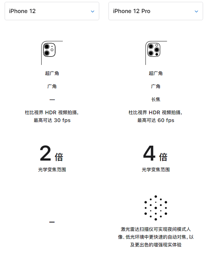 爱民苹果手机维修分享苹果 iPhone 12 与 iPhone 12 Pro 选哪款 